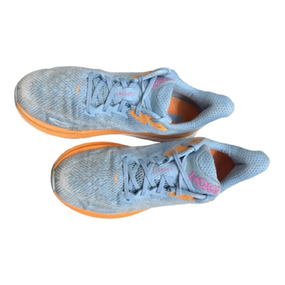 HOKA Women's Blue and Orange Athletic Shoes - Picture 2 of 8